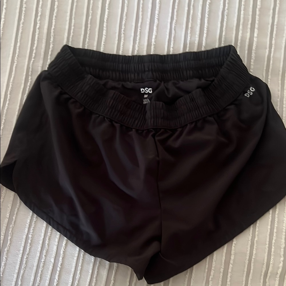 DSG Black Athletic Shorts Lightweight Elastic Waist